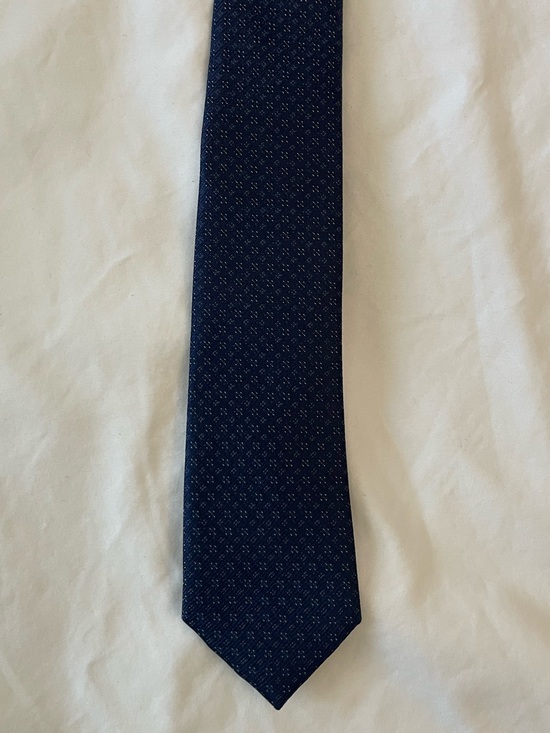 The Tie Bar Other - The Tie Bar Navy Textured Geometric Tie